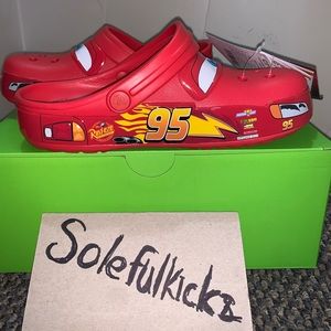 Crocs Classic Lightning McQueen Light Up Clog (Red) Sz M4/W6 New Ships Fast